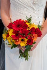 wedding photo of the bride's bouquet