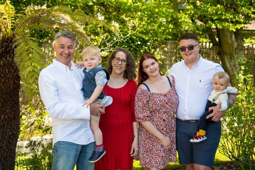 Family photo taken in West Sussex