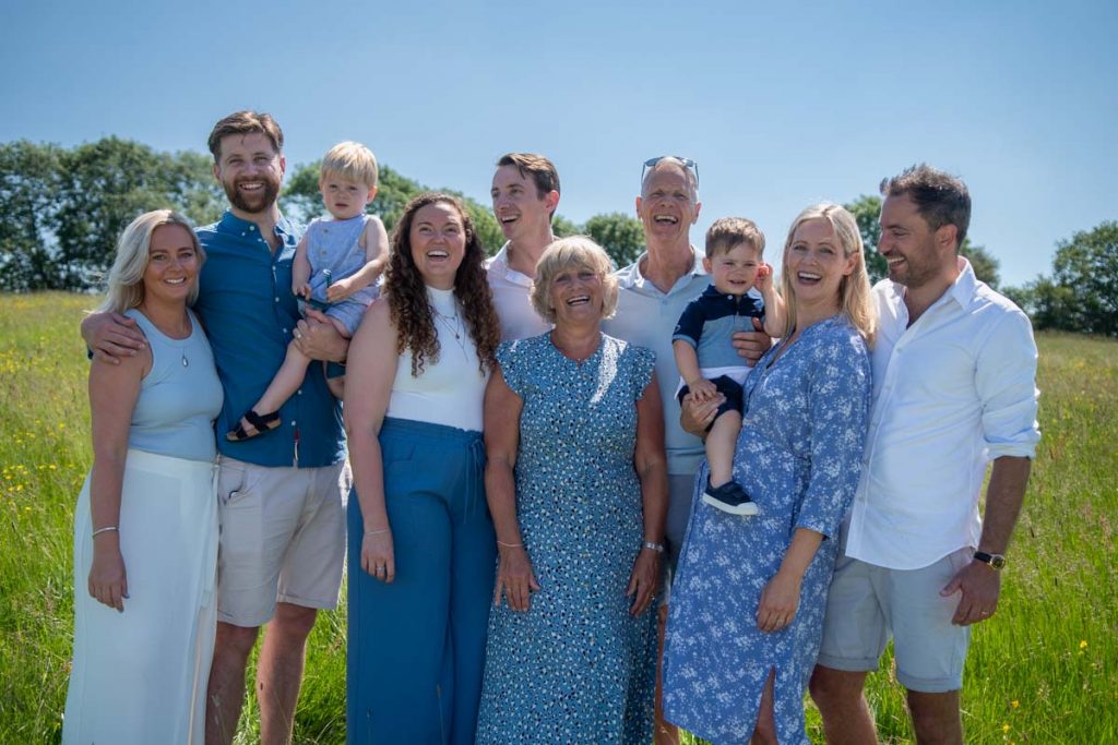 Family summer portrait photo