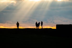 A photo taken when we first visited the spot Alex wanted to propose