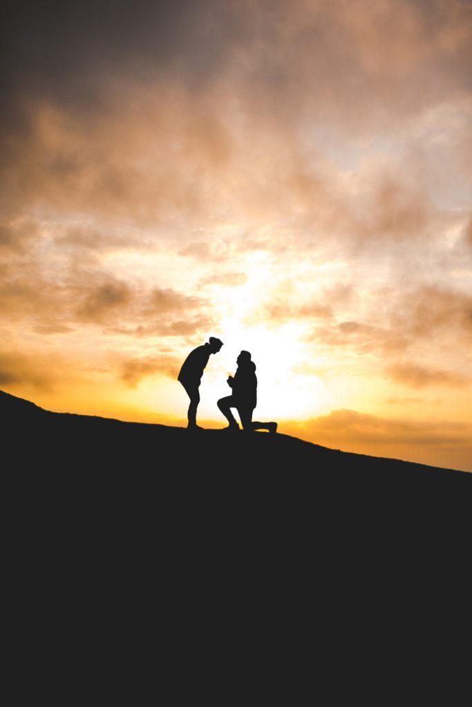 Alex proposing to Emily