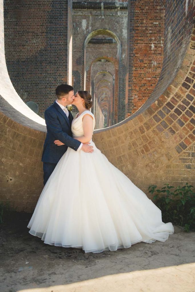 Wedding photographer at Balcombe viaduct