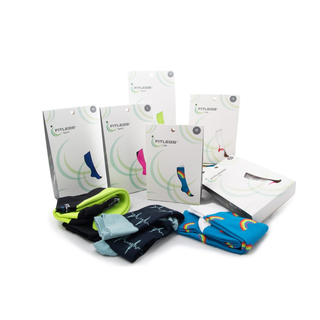 Product photo of a range of fitlegs stocking socks