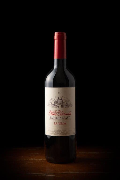 A bottle of Barbera D'asti red wine