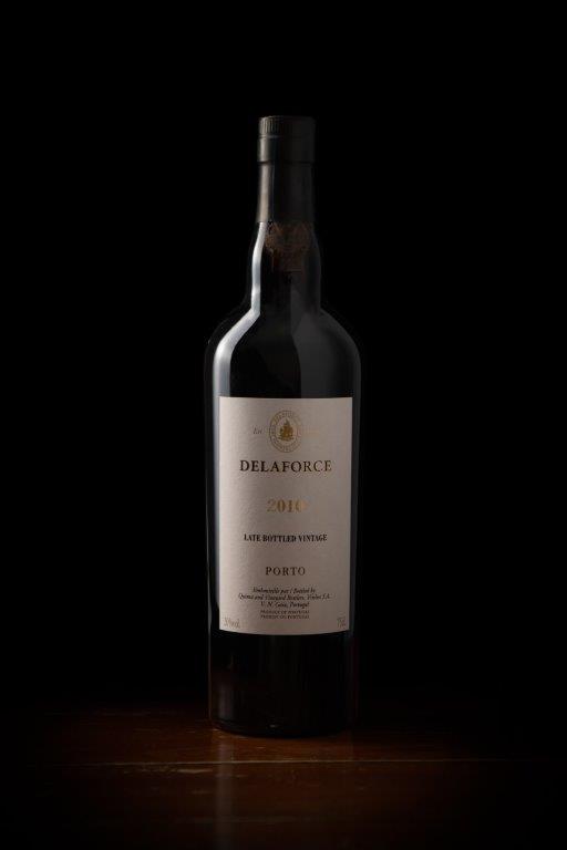 A bottle of Delaforce Red Wine 2010