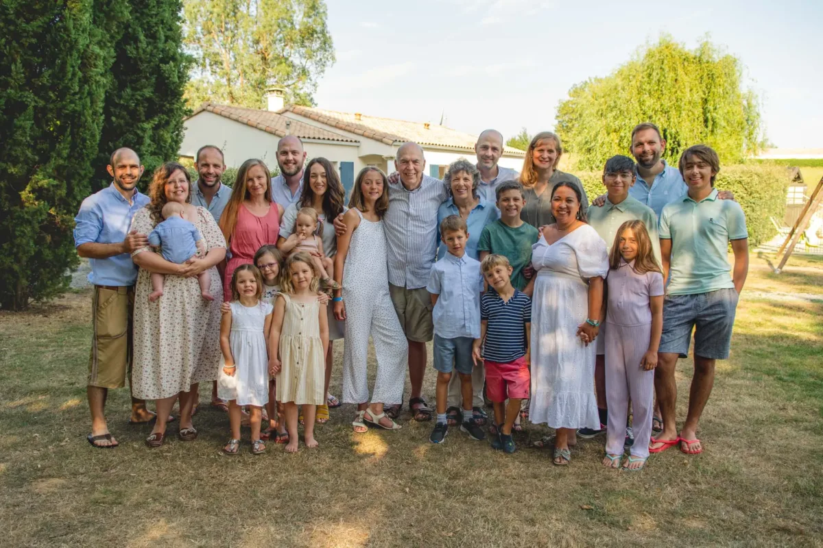 Large family group photo